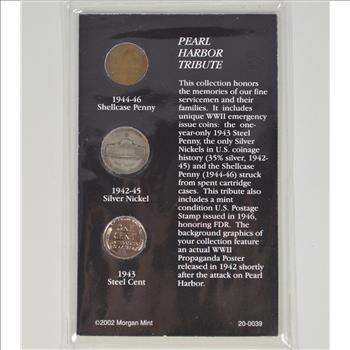 SILVER Coin Set Pearl Harbor Tribute Historic US Collection