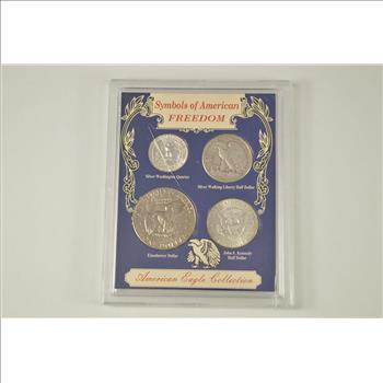 SILVER Coin Set Symbols Of American Freedom - American Eagle Collection Historic US Collection - Includes SILVER