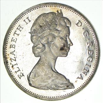 Silver Dollar 80% Pure Silver Canadian Actual Silver Weight of .60 Troy Ounces - NICE