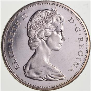 Silver Dollar 80% Pure Silver Canadian Actual Silver Weight of .60 Troy Ounces - NICE