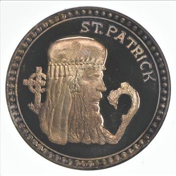 SILVER - HUGE - 1976 St. Patrick Silver Round - World Silver Coin