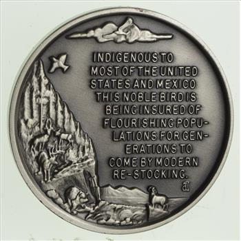 Silver - Limited Edition Wildlife Series - Wild Turkey - .925 Silver Round - 34.4 Grams