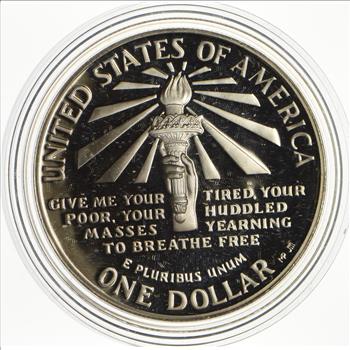 SILVER Proof 1986-S Statue of Liberty Commemorative US Silver Dollar - 90% Silver - Collectible