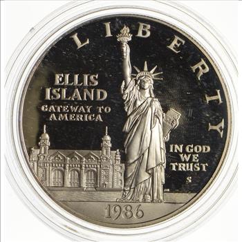 SILVER Proof 1986-S Statue of Liberty Commemorative US Silver Dollar - 90% Silver - Collectible