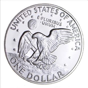 Silver - SPECIALLY MINTED - S Mint Mark - 1972 -S - 40% Eisenhower Silver Dollar - RARE