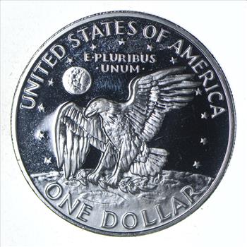 Silver - SPECIALLY MINTED - S Mint Mark - 1972-S - 40% Eisenhower Silver Dollar - RARE