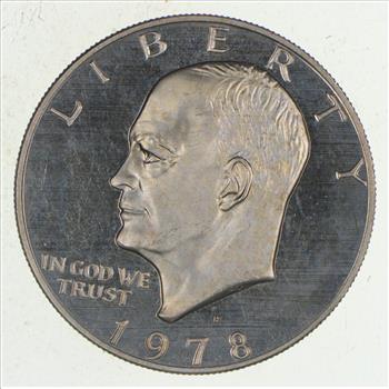 Silver - SPECIALLY MINTED - S Mint Mark - 1978-S - 40% Eisenhower Silver Dollar - RARE