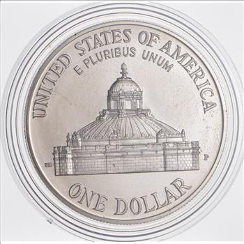 SILVER Uncirculated 2000-P Library of Congress - Commemorative US Silver Dollar - In Original Cap 90% $1.00 US Coin