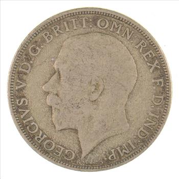 SILVER - WORLD Coin - 1921 Great Britain 1 Florin - World Silver Coin