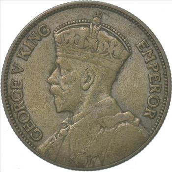 SILVER - WORLD Coin - 1933 New Zealand 1 Florin - World Silver Coin