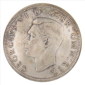 SILVER - WORLD Coin - 1940 Great Britain 1/2 Crown - World Silver Coin