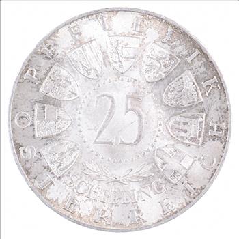 SILVER - WORLD Coin - 1957 Austria 25 Schilling - World Silver Coin
