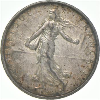 SILVER - WORLD Coin - 1964 France 5 Francs - World Silver Coin