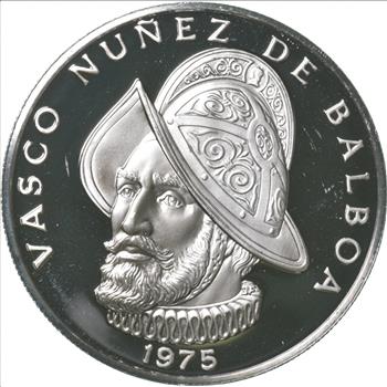 SILVER - WORLD COIN - 1975 Panama 1 Balboa - World Silver Coin