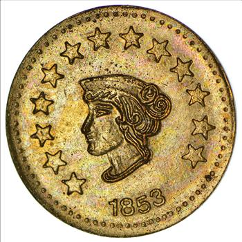 Souvenir Tribute Token - California Gold Rush - 1853 Liberty Head