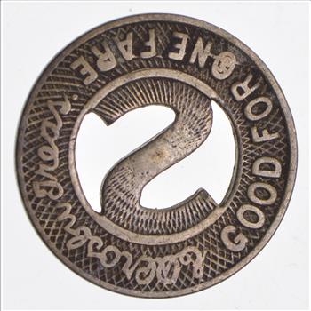 St. Paul City Ry. Co. 1 Fare Token
