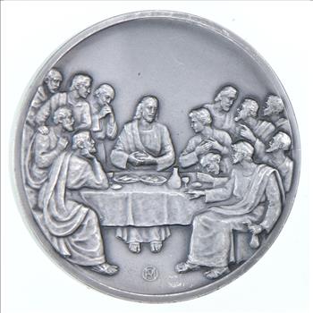 Sterling Silver - The Last Supper - 0.925 Silver - 132.5 Grams Round