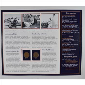 The Lincoln Bicentennial Coin Collection Series - 1947 Lincoln Cents - With Historic Display