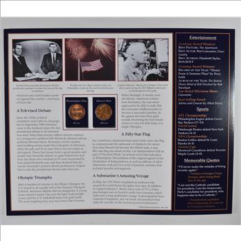 The Lincoln Bicentennial Coin Collection Series - 1960 Lincoln Cents - With Historic Display