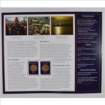 The Lincoln Bicentennial Coin Collection Series - 1969 Lincoln Cents - With Historic Display