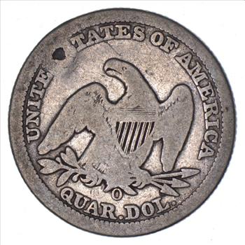 TOUGH - 1856-O Seated Liberty Quarter - Early US Type Coin - Historic