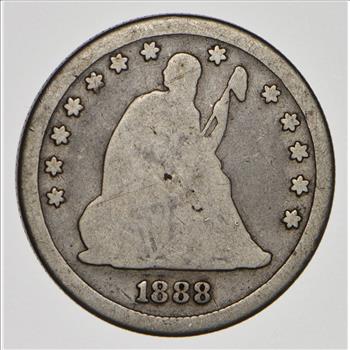 TOUGH - 1888-S Seated Liberty Quarter - Early US Type Coin - Historic