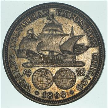 TOUGH - 1893 Silver Columbian Exposition U.S. Commemorative Half Dollar