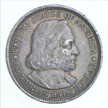 TOUGH - 1893 Silver Columbian Exposition U.S. Commemorative Half Dollar