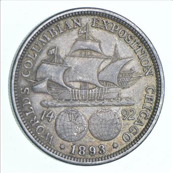 TOUGH - 1893 Silver Columbian Exposition U.S. Commemorative Half Dollar