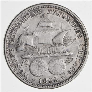 TOUGH - 1893 Silver Columbian Exposition U.S. Commemorative Half Dollar