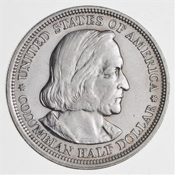 TOUGH - 1893 Silver Columbian Exposition U.S. Commemorative Half Dollar