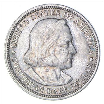 TOUGH - 1893 Silver Columbian Exposition U.S. Commemorative Half Dollar