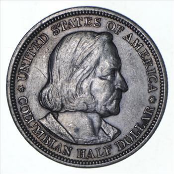 TOUGH - 1893 Silver Columbian Exposition U.S. Commemorative Half Dollar