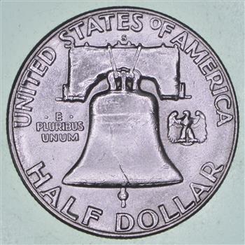 Tough - 'S' MINT MARK SAN FRANCISCO - 1954-S FRANKLIN HALF DOLLAR