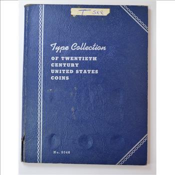 Type Collection of Twentieth Century United States Coins Whitman Coin Folder W/ 14 Coins