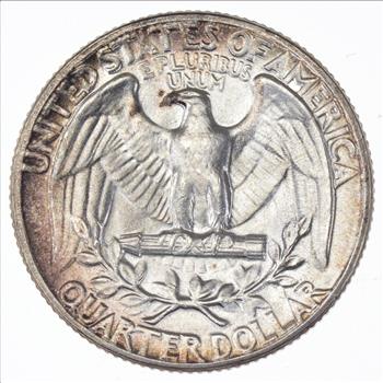 Unc 1954 Washington 90% Silver United States Quarter