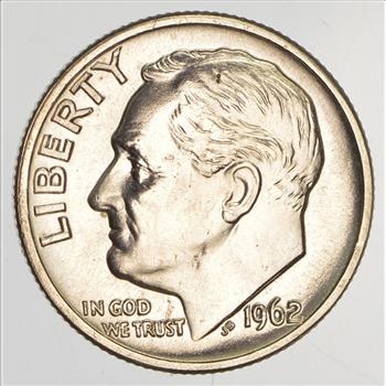 Unc - 1962 Roosevelt Silver Dime | Property Room