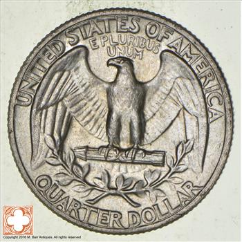 Unc 1964 Washington 90% Silver United States Quarter