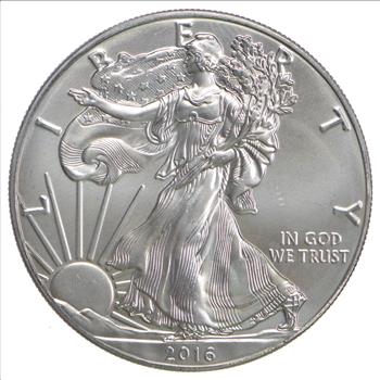 Unc 2016 American Silver Eagle 1 Troy Oz .999 Fine Silver