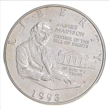 1993 BU Bill of Rights Silver 2 Coin US Mint Commemorative Silver Dollar /& Half