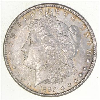 Unc Uncirculated 1889 Morgan Silver Dollar - $1.00 Mint State MS BU