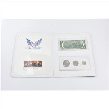 United States Of America Bicentennial Coins Stamp And Note Set Coin Collection - Great Display