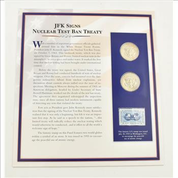 US Stamp & 2 CoinState Quarter Beautifully Displayed Coin Set Story Board