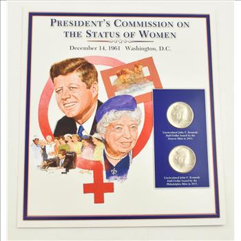 US Stamp & 2 CoinState Quarter Beautifully Displayed Coin Set Story Board