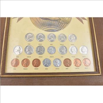 U.S. Wartime Coinage Type Set Coin Collection - Great Display