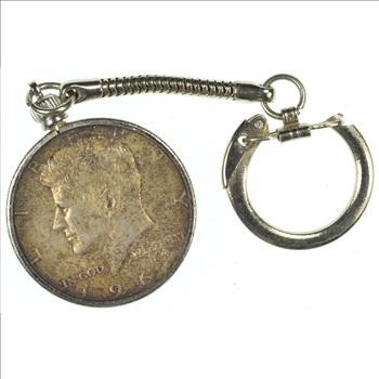Very Cool! - US Coin Keychain - 1964 Kennedy Half Dollar - Awesome