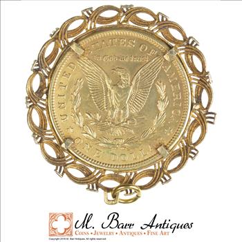 Very Cool! - US Coin Pendant - 1921 Morgan Silver Dollar - Awesome