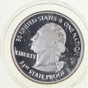 Very Interesting - .999 Fine Silver - 2009 Washington DC Quarter Pattern