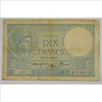 Vintage Franc Paper Money - Highly Collectible - Great Artwork