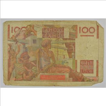 Vintage Franc Paper Money - Highly Collectible - Great Artwork